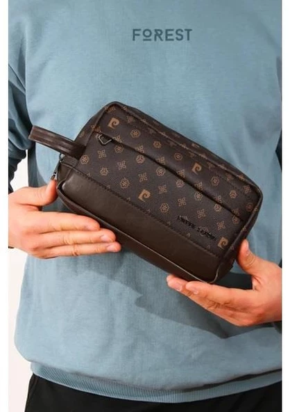 Pierre Cardin Erkek El Portföy Çantası Clutch Kahverengi 01PC002000-MO-KH - 3