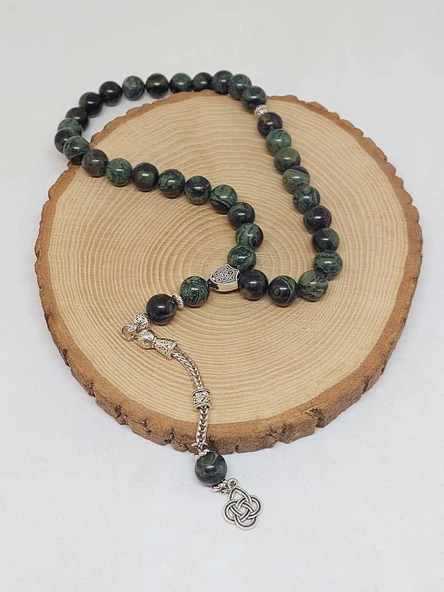 Serpantin (Yılan) Taşı 33lük Tesbih 10mm (23110) - Resim 4