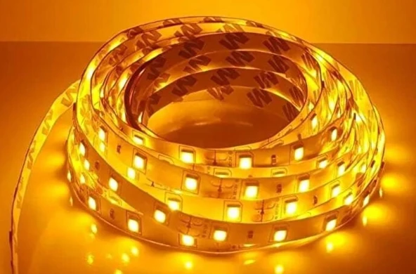 Cata Gold 240 Ledli Amber Şerit Led İç Mekan 5 Metre Ct-4538