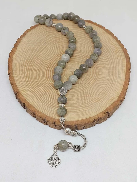 Labradorit Taşı 33lük Tesbih 10mm (9300) - Resim 4