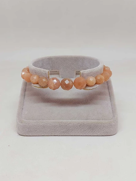 Parlayan Yıldızlar Serisi Güneş Taşı Tasarım Bileklik - Resim 4