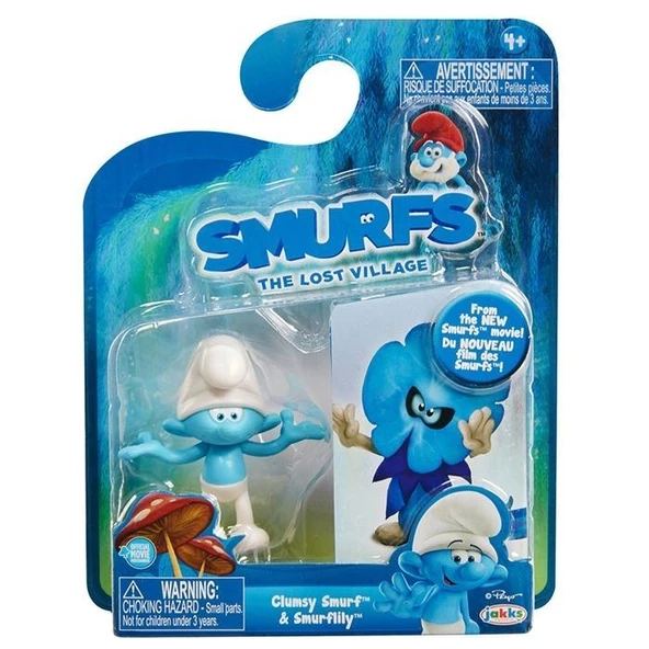 Şirinler Kayıp Köy Sakar Şirin & Smurflily Figür Set - Resim 2