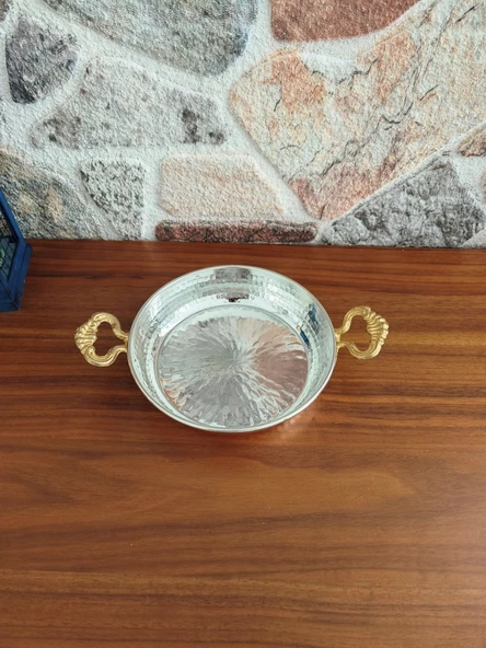 Kalın Bakır Takım 3 lü Bakır Tava Sahan Seti El İşlemeli Dövme Yumurta Tavası 14cm+18cm+22cm - 2