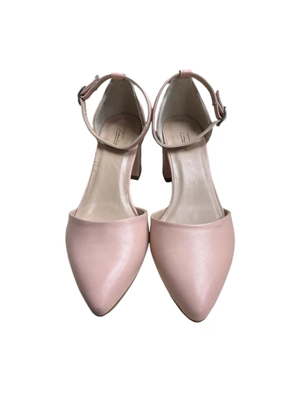 Bayan Deri Topuklu Ayakkabı - 3