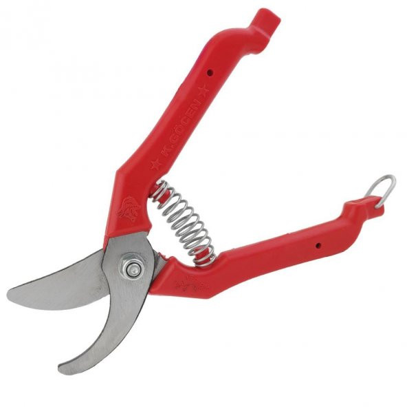 Göcen Narenciye Üzüm Bağ Budama Makası Eğri Uçlu 18.5 Cm KIRMIZI - 2