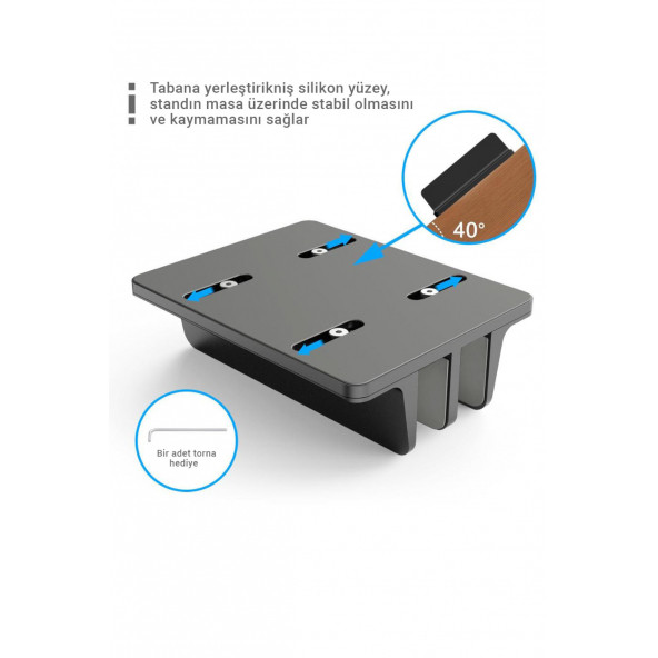 Mühlen N17-2 Taşınabilir Alüminyum Alaşımlı Çoklu Tablet Standı - 5