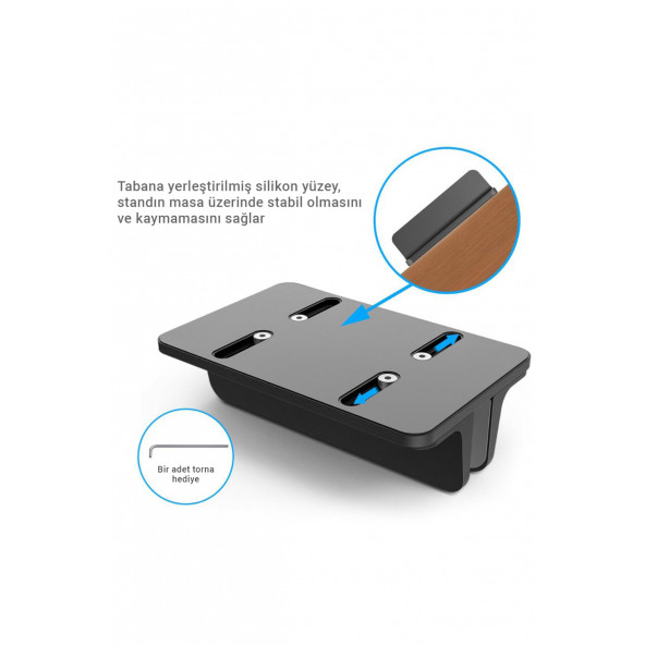 Mühlen N17 Taşınabilir Alüminyum Alaşımlı Tekli Tablet Standı - 5