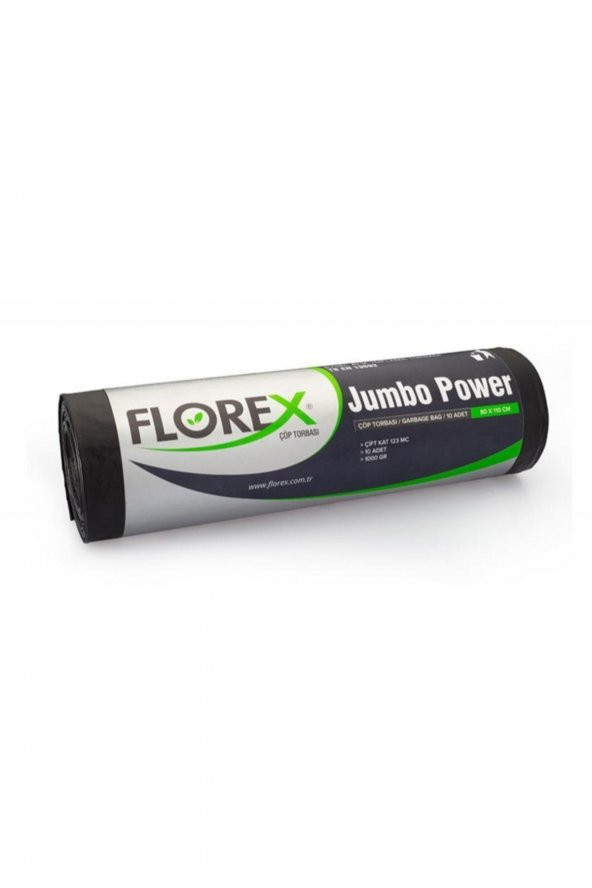 Florex Jumbo Power 80x110 cm Çöp Torbası 1 Koli