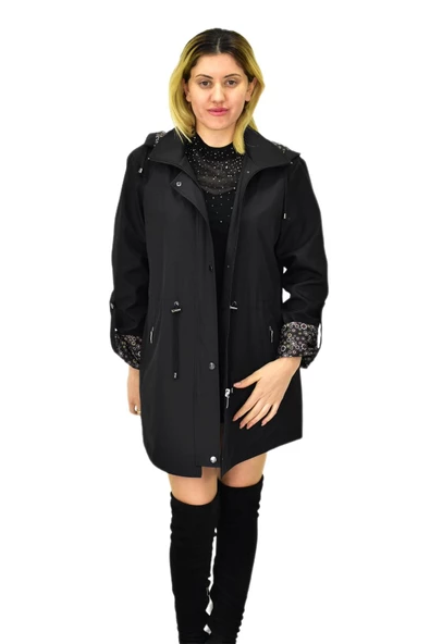 Kadın Mevsimlik Kapüşonlu Mont BGL-ST04063 - Resim 2