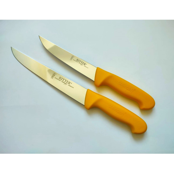 2 ADET ORJİNAL SOLİNGEN KASAP BIÇAĞI (21 CM+15 cm)