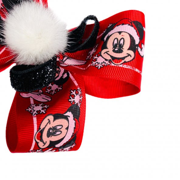 Yeniyıl Hediyesi Mickey Mouse Fiyonk Yılbaşı Tokası  Çocuk Ve Yetişkin İçin Toka - 5