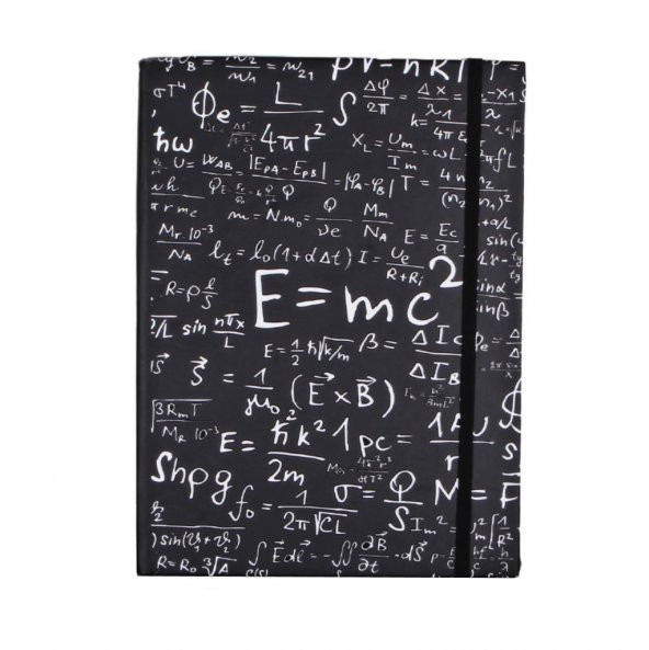 Einstein Siyah Yaprak Büyük Boy Defter Einstein Kupa - 4