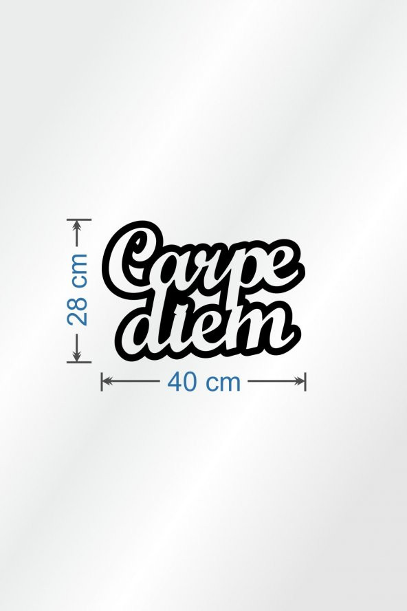 Carpe Diem "Seni Seviyorum" 5mm Ahşap Dekor Duvar Yazısı - 3