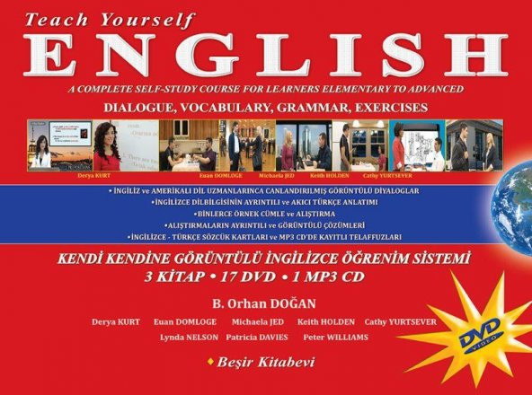 Teach Yourself English Kendi Kendine Görüntülü İngilizce Öğrenim Sistemi 3 Kitap 17 DVD 1 MP3 CD
