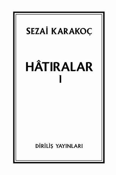 Hatıralar I