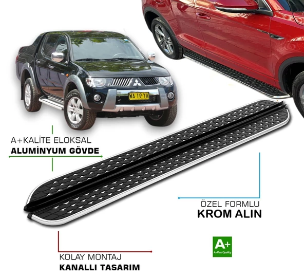 L200 2006 2007 2008 2009 2010 2011 2012 2013 2014 YAN BASAMAK ürün görseli 1