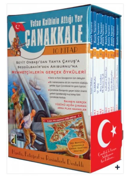 Vatan Kalbinin Attığı Yer Çanakkale (10 Kitap Takım