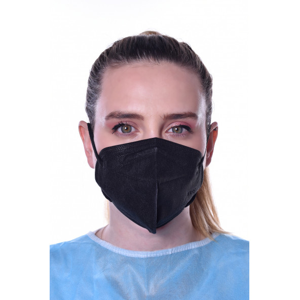 Siyah N-95 Maske  15 Adet - 2