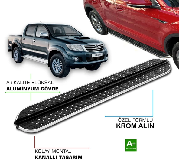 TOYOTA HILUX 2006 2007 2008 2009 2010 2011 2012 2013 2014 2015 YAN BASAMAK ürün görseli 1