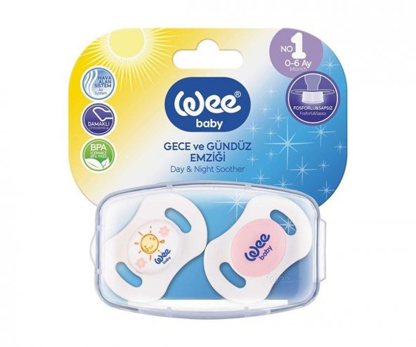 Wee Baby 0-6 Ay 2li Gece - Gündüz Emziği No:1