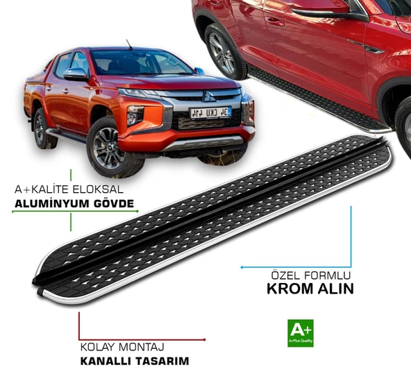 MITSUBISHI L200 5 2017 2018 2019 2020 2021 2022 2023 2024 2025 YAN BASAMAK ürün görseli 1