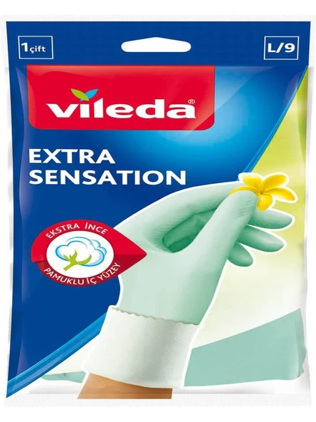 Vileda Extra Sensation Temizlik Bulaşık Ediveni Büyük Boy L/9