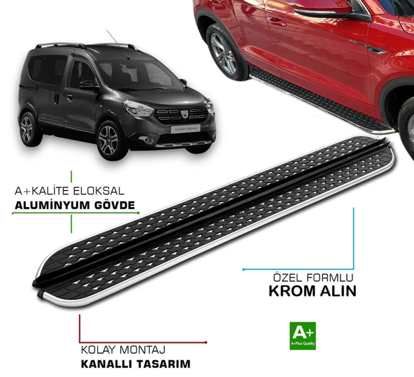 DACIA DOKKER 2012 2013 2014 2015 2016 2017 2018 2019 2020 YAN BASAMAK ürün görseli 1