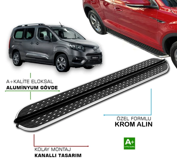 TOYOTA PROACE CİTY ''KISA ŞASE'' 2019 2020 2021 2022 2023 2024 2025  YAN BASAMAK ürün görseli 1