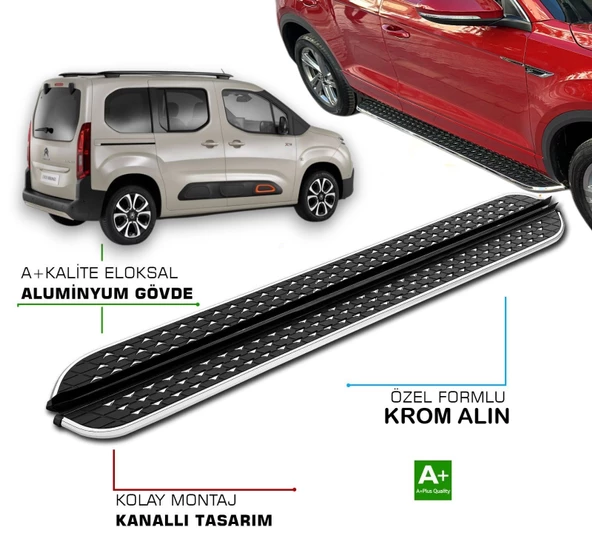 CITROEN BERLİNGO 2019 2020 2021 2022 2023 YAN BASAMAK ürün görseli 1