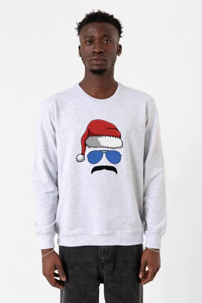 Mustache Christmas Hero Karmelanj Erkek 2ip Sweatshirt