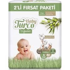 BABY TURCO 2 Lİ FIRSAT PAKETİ 4 NUMARA 82 ADETLİ