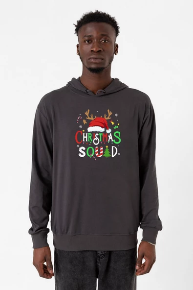 Christmas Squad Füme Erkek 2ip Kapşonlu