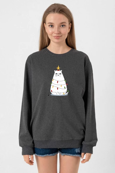 Grumpy Christmas Füme Kadın 2ip Sweatshirt ürün görseli