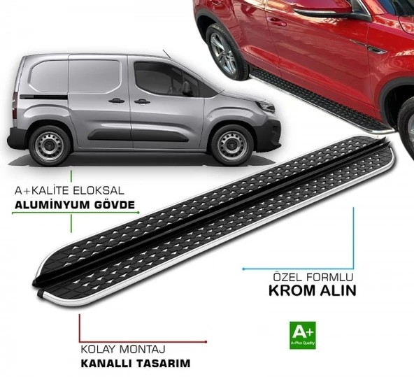 PEUGEOT PARTNER 2019 2020 2021 2022 2023 2024 2025 YAN BASAMAK ürün görseli 1