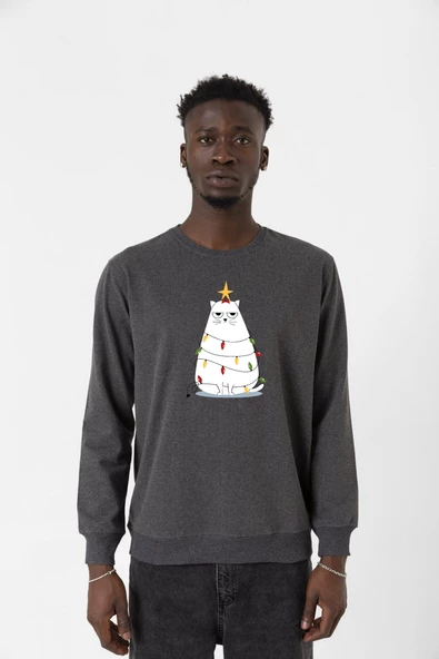 Grumpy Christmas Füme Erkek 2ip Sweatshirt