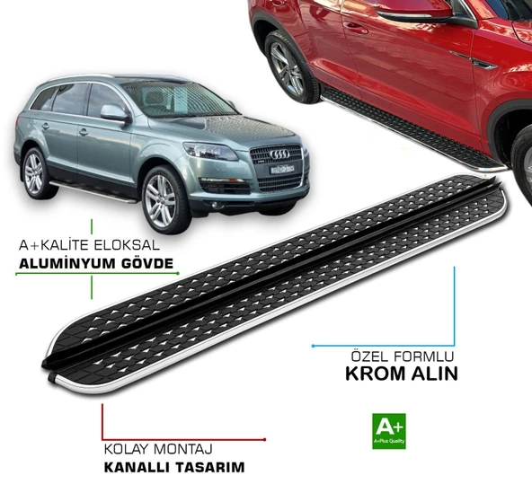 AUDİ Q7 2006 2007 2008 2009 2010 2011 2012 2013 2014 2015 YAN BASAMAK ürün görseli 1