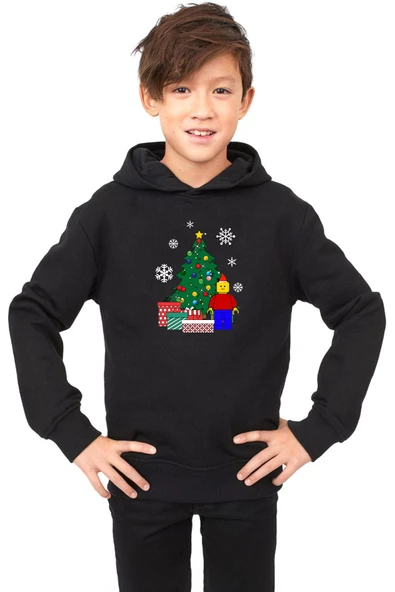 Lego Man Christmas Siyah Çocuk 3ip Kapşonlu - 2