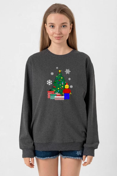 Lego Man Christmas Füme Kadın 2ip Sweatshirt