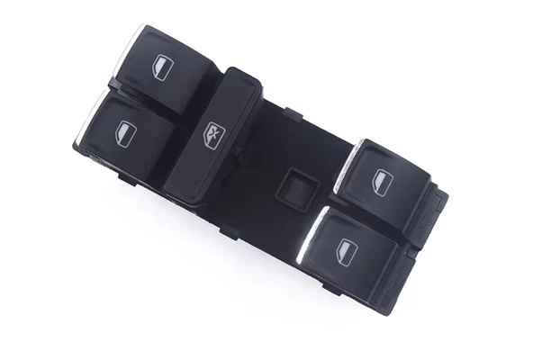 VOLKSWAGEN VW POLO SOL DÖRTLÜ CAM DÜĞMESİ ANAHTARI 2015-2018 NİKELAJLI ürün görseli 1