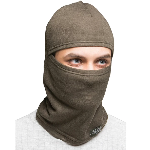Renk HAKİ Motorcu Kayakçılar Ve Kuryeler Için Outdoor Termal Ghost Kar Maskesi, Motor Kaskı Içi Bere - 2