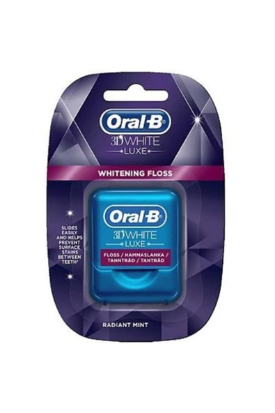 Oral-B 3D White Luxe Whitening Floss 35 m Diş İpi