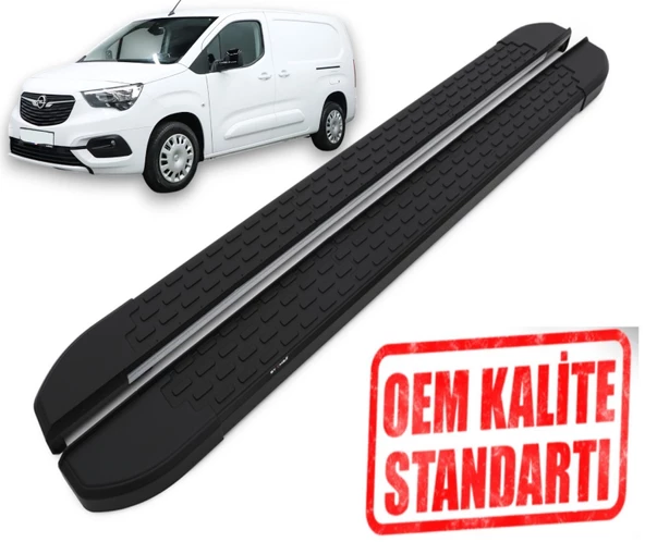 COMBO ''UZUN ŞASE'' 2019 2020 2021 2022 2023 2024 ARACA ÖZEL NEVADA SİYAH YAN BASAMAK ürün görseli 1