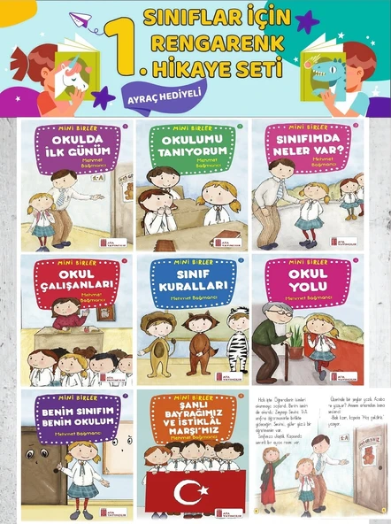 1.Sınıf Okuma Alışkanlığı Kazandıran 8 li Okuma Seti ürün görseli 1