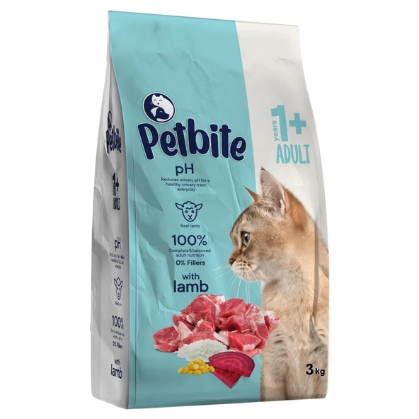 Petbite Yetişkin Kuzulu Kedi Maması  3 kg