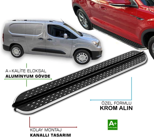 PEUGEOT PARTNER 2019 2020 2021 2022 2023 2024 2025 YAN BASAMAK ürün görseli 1