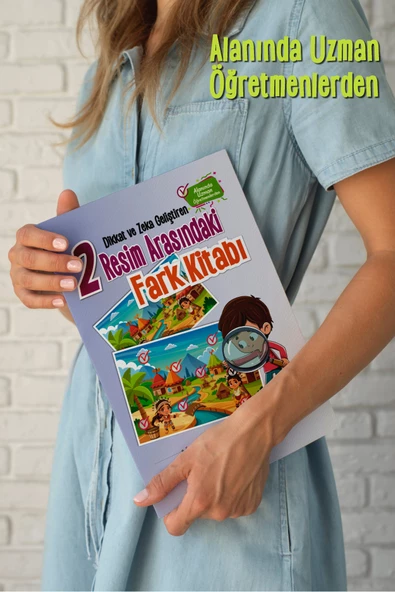 Dikkat ve Zeka Geliştiren İki Resim Arasındaki Fark Kitabı - 4