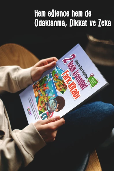 Dikkat ve Zeka Geliştiren İki Resim Arasındaki Fark Kitabı - 6