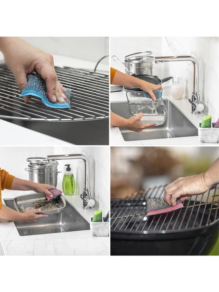 Vileda Power Inox Colors Çelik Bulaşık Sünger 3 Lü x 2 Adet - 5