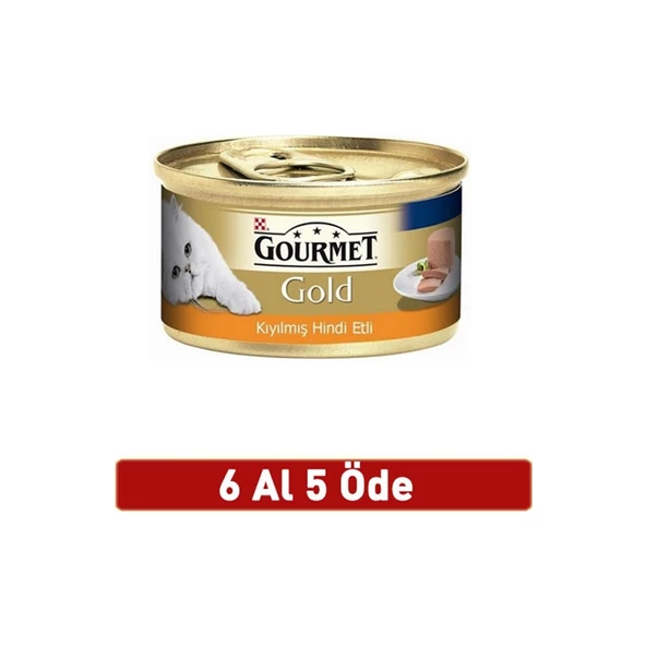 Gourmet Gold Kıyılmış Hindi Etli 85 gr 6 ' lı Avantaj Paketi