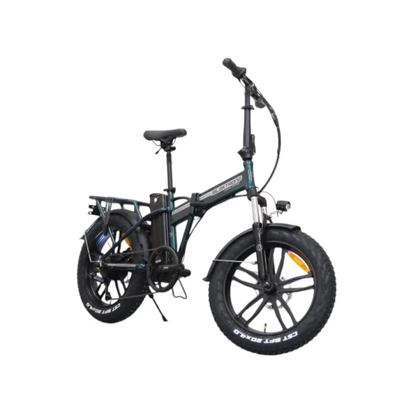 Kron Elektron Zuma 20 Jant Katlanabilir 36 Volt 350 Watt Elektrikli Bisiklet Yeşil - 10